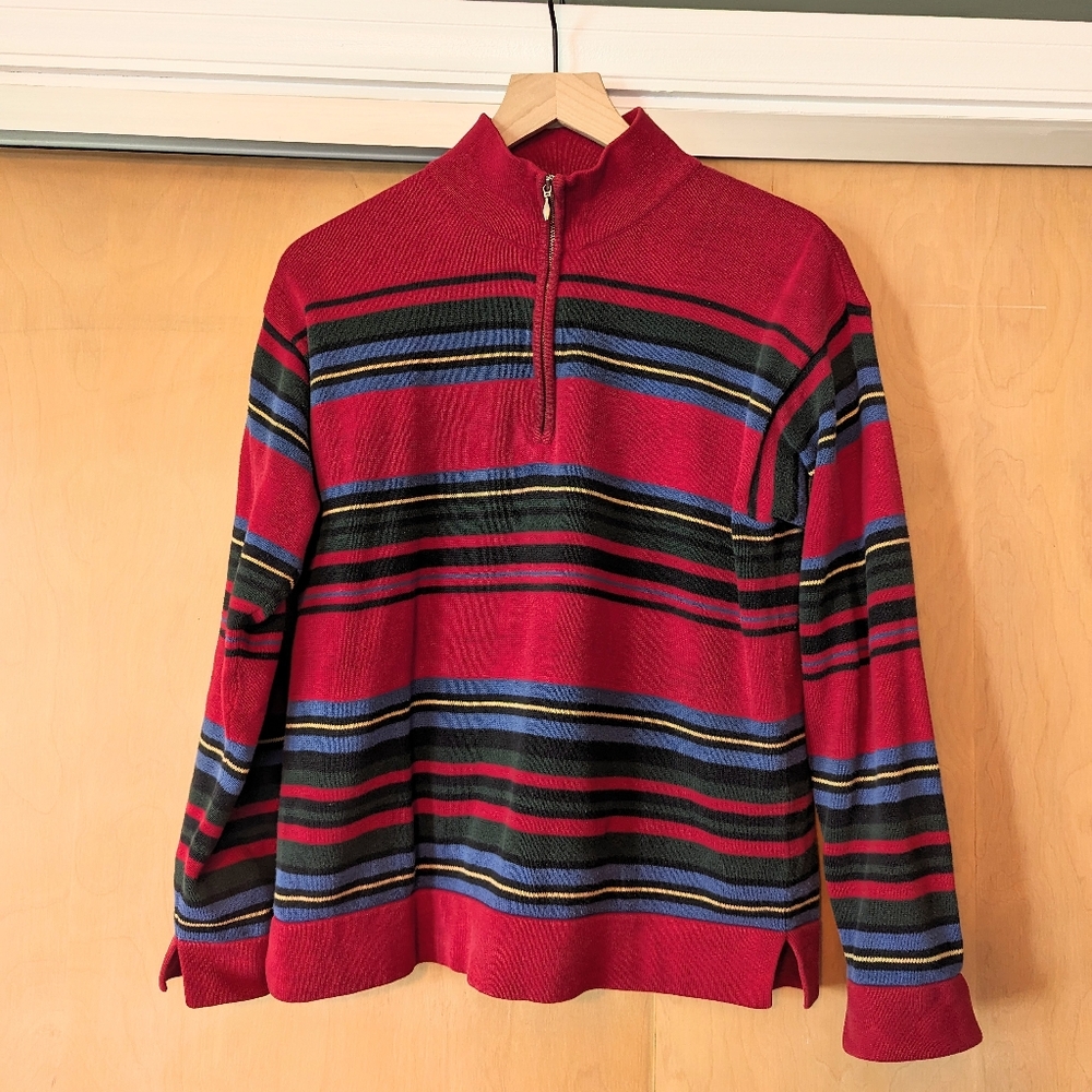 y2k vintage quarter zip sweater